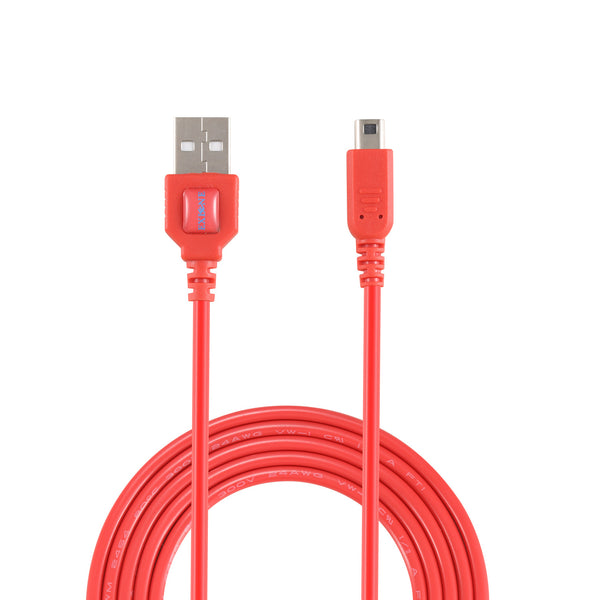 Nintendo 3DS/2DS Charger USB Charging Cable for Nintendo 3DS/New 3DS XL LL/2DS/New 2DS XL LL/DSi/DSi XL Red(1.2m/3m option)