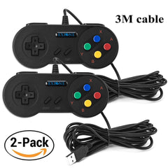 2pack Usb Controller Gamepads Joystick 10ft/3m,Usb Snes
